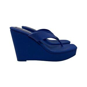 Steve Madden Blue Wedge Sandals